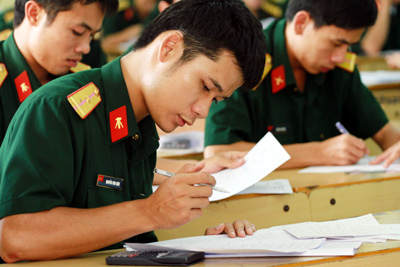 Một số điểm mới trong tuyển sinh quân sự 2013